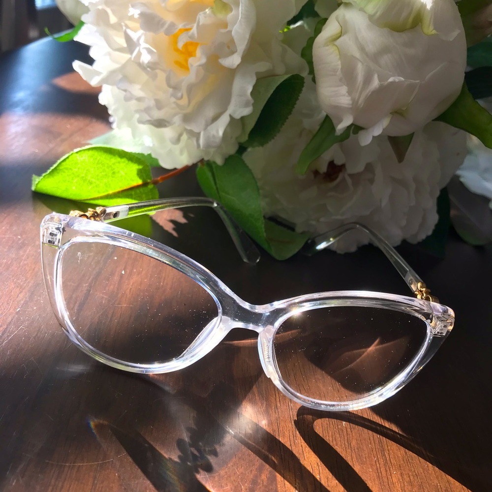 Elegant Clear Cat-Eye Glasses